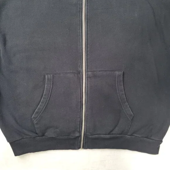 Dutch Bros Coffee "Peace Sign Logo" Men's Black Full-Zip Hoodie Size 2XL - Picture 6 of 12